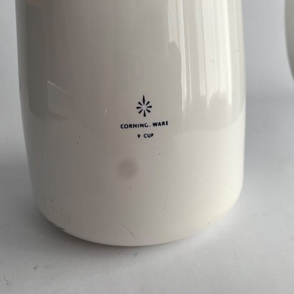 Corning Ware 9 Cup Black Trefoil Coffee Pot Carafe - Picture 5 of 8